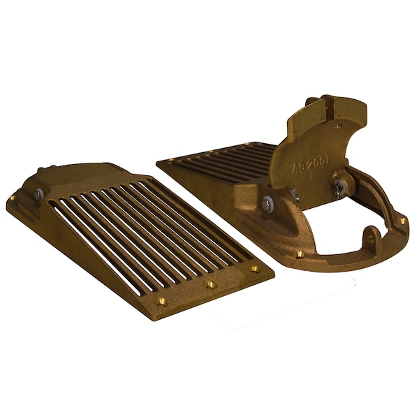 Bronze Slotted Hull Scoop Strainer w/Access Door f/Up to 1-1/4"